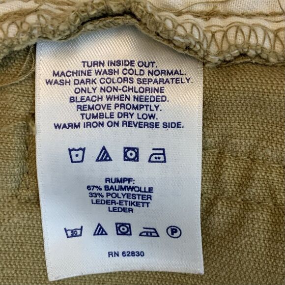 Lands End Pants Mens 37 X 28 Beige Chino Corduroy Khaki Casual Preppy - Picture 8 of 8